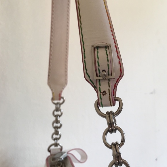 ELLIOTT LUCCA ๐ธ woven Clarissa bag rainbow stiching - Picture 3 of 8